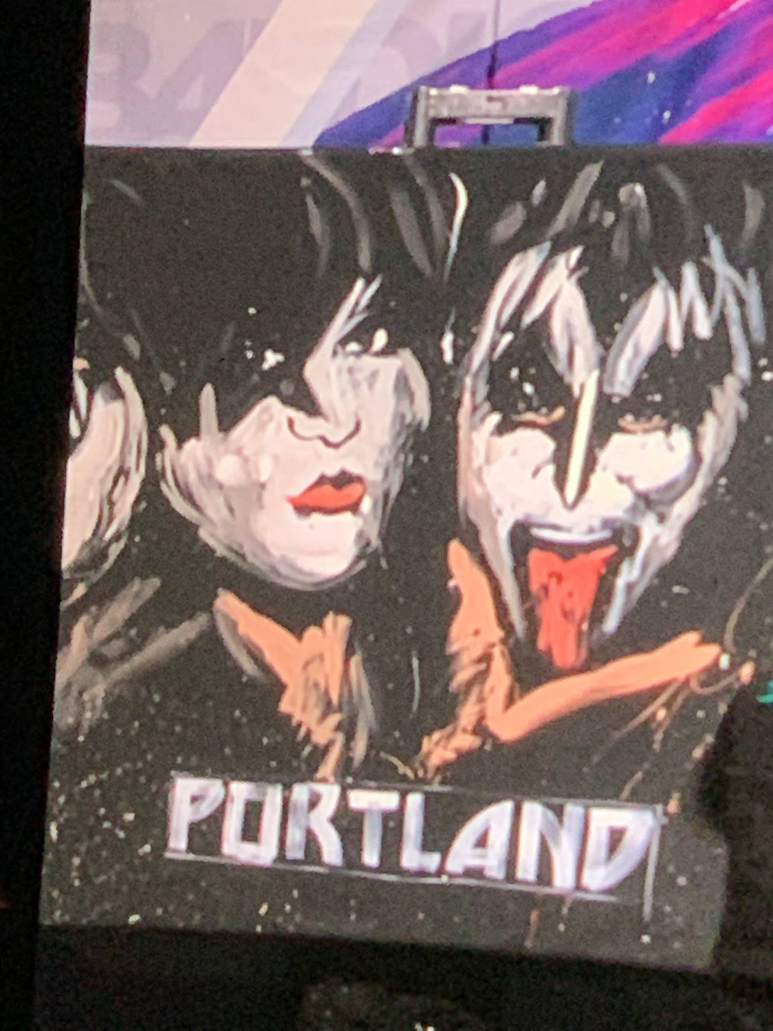 WIN a KISS KISTORY autographed, oneofakind painting by David